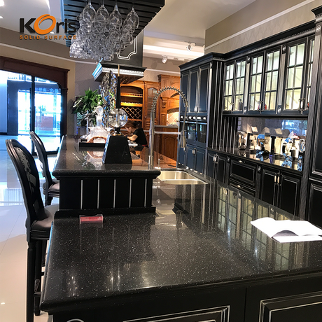 Encimeras de mármol de cocina de piedra artificial Encimeras de acrílico