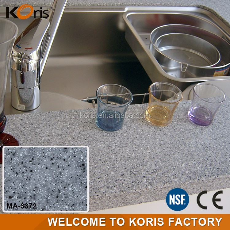 Hoja de Corea de superficie sólida acrílica de nuevo color para encimera de cocina